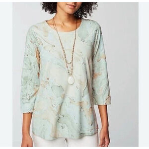 Elegant Cream and Tan Women's Top